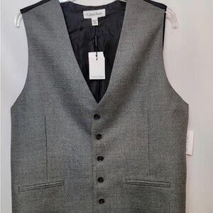 Calvin Klein Men's Charcoal Vest